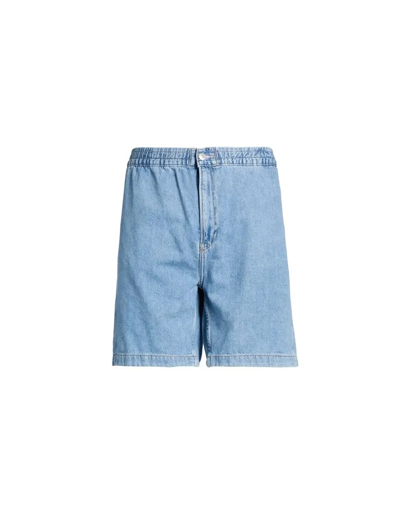 Calvin Klein HOSEN & RÖCKE - Jeansshortsauf YOOX.COM Blau