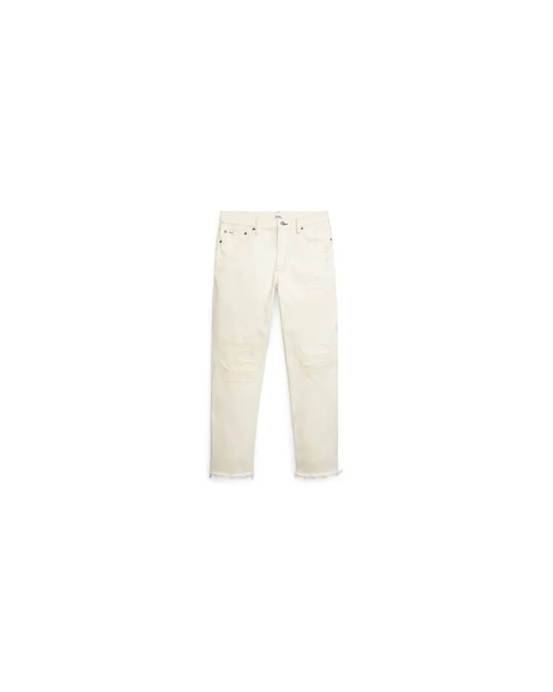 Ralph Lauren Relaxed Tapered Patchwork Jean - HOSEN & RÖCKE - Jeanshosenauf YOOX.COM Cremeweiß