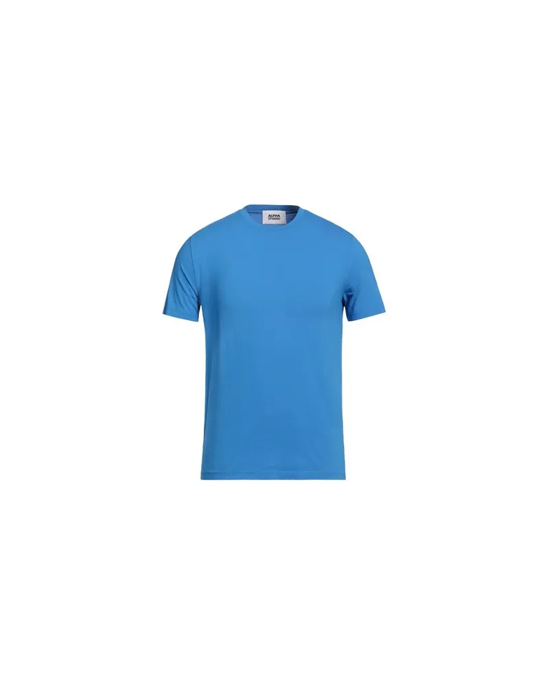 Alpha Studio TOPS - T-shirtsauf YOOX.COM Azurblau