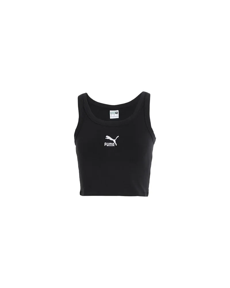 Puma CLASSICS Crop Top  - TOPS - Topsauf YOOX.COM Schwarz