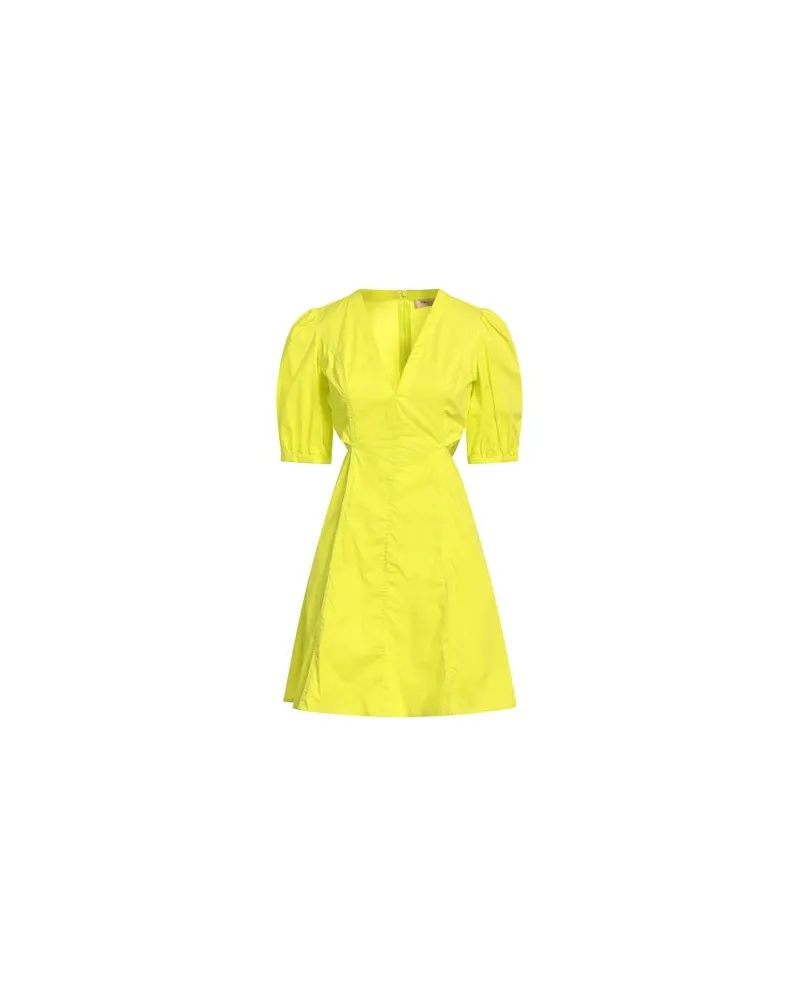 Twin-Set KLEIDER - Mini-Kleiderauf YOOX.COM Limettengrün