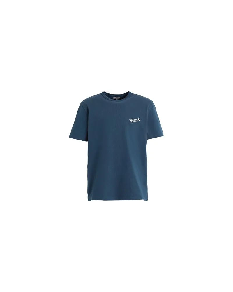Woolrich PHOTOGRAPHIC TEE - TOPS - T-shirtsauf YOOX.COM Taubenblau