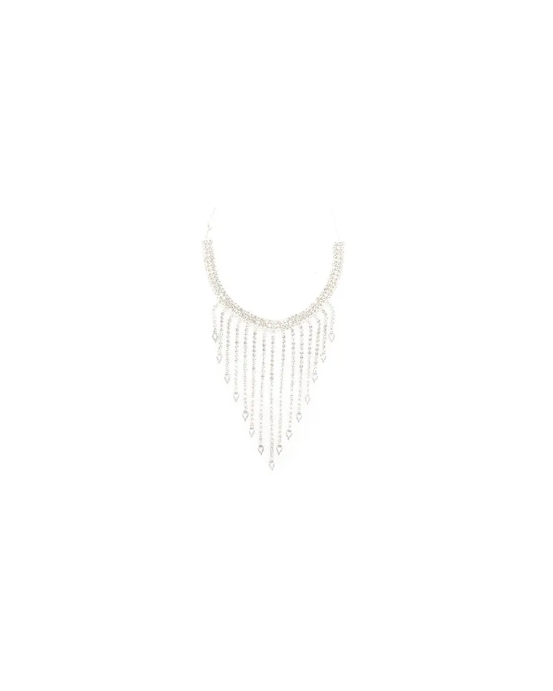 8 by Yoox FRINGES & DROPS RHINESTONES CHOCKER - SCHMUCK und UHREN - Halskettenauf YOOX.COM Silber