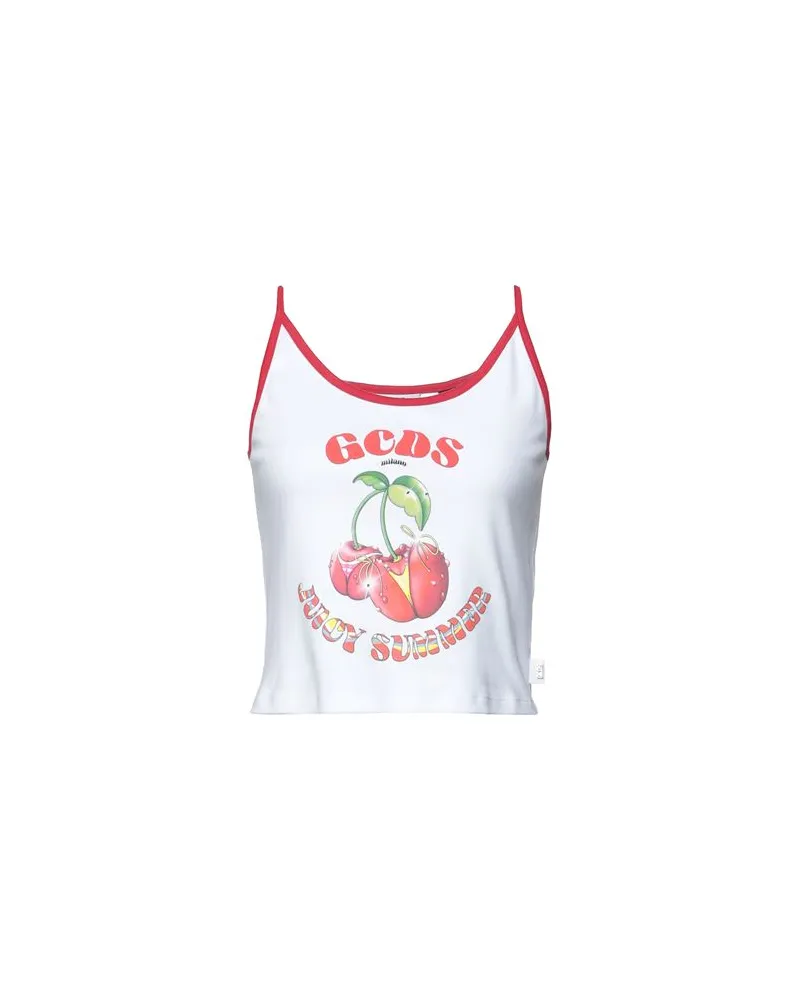 GCDS TOPS - Tank Topsauf YOOX.COM Weiß