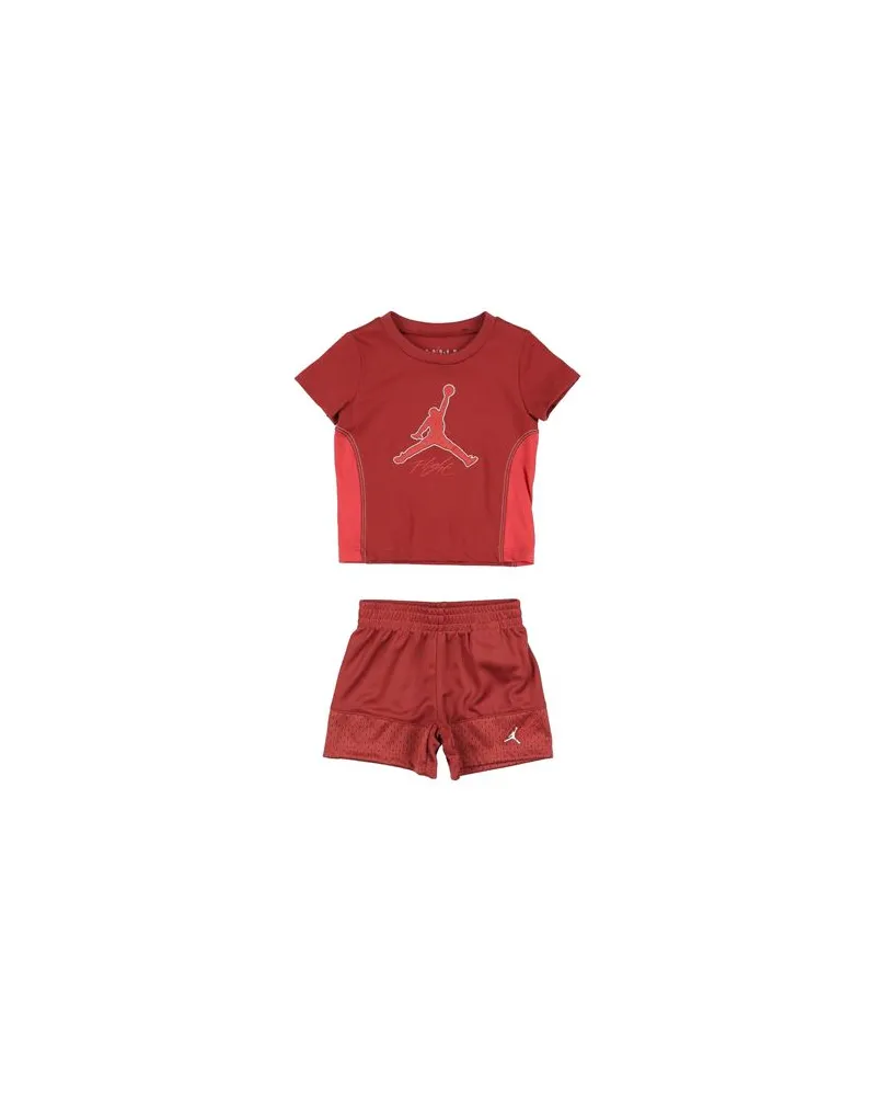 Jordan OFF COURT FLIGHT FT SHORT SET  - NEUGEBORENE - Babykleidung-Setsauf YOOX.COM Ziegelrot