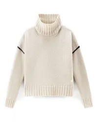 Woolrich Rollkragenpullover Cremeweiß