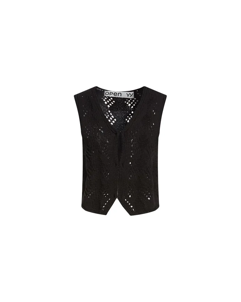 OPEN YY STRICKWAREN - Strickjackenauf YOOX.COM Schwarz