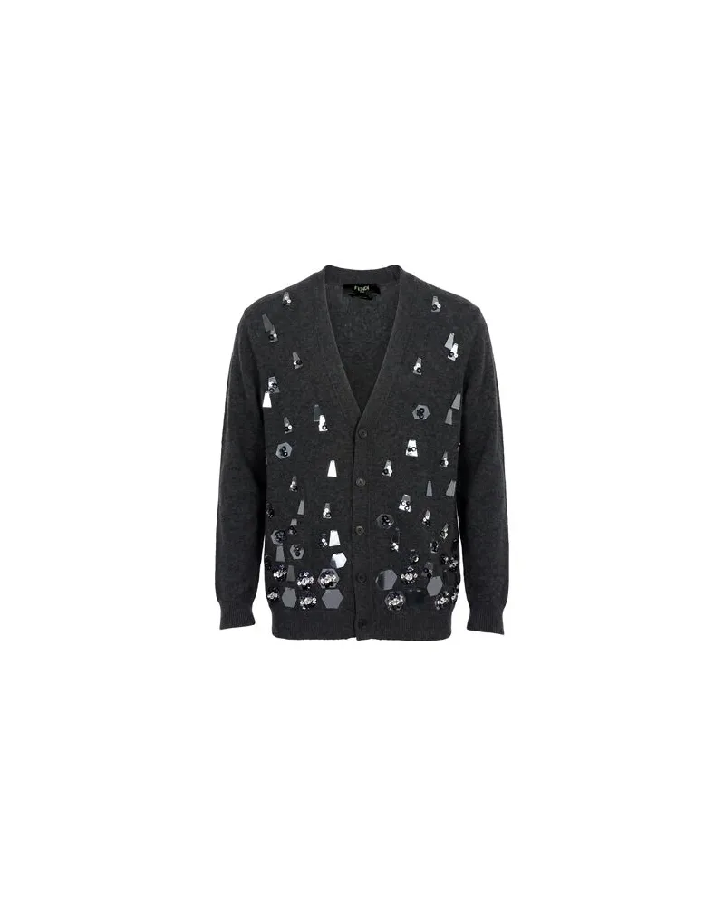 Fendi STRICKWAREN - Strickjackenauf YOOX.COM Braungrau