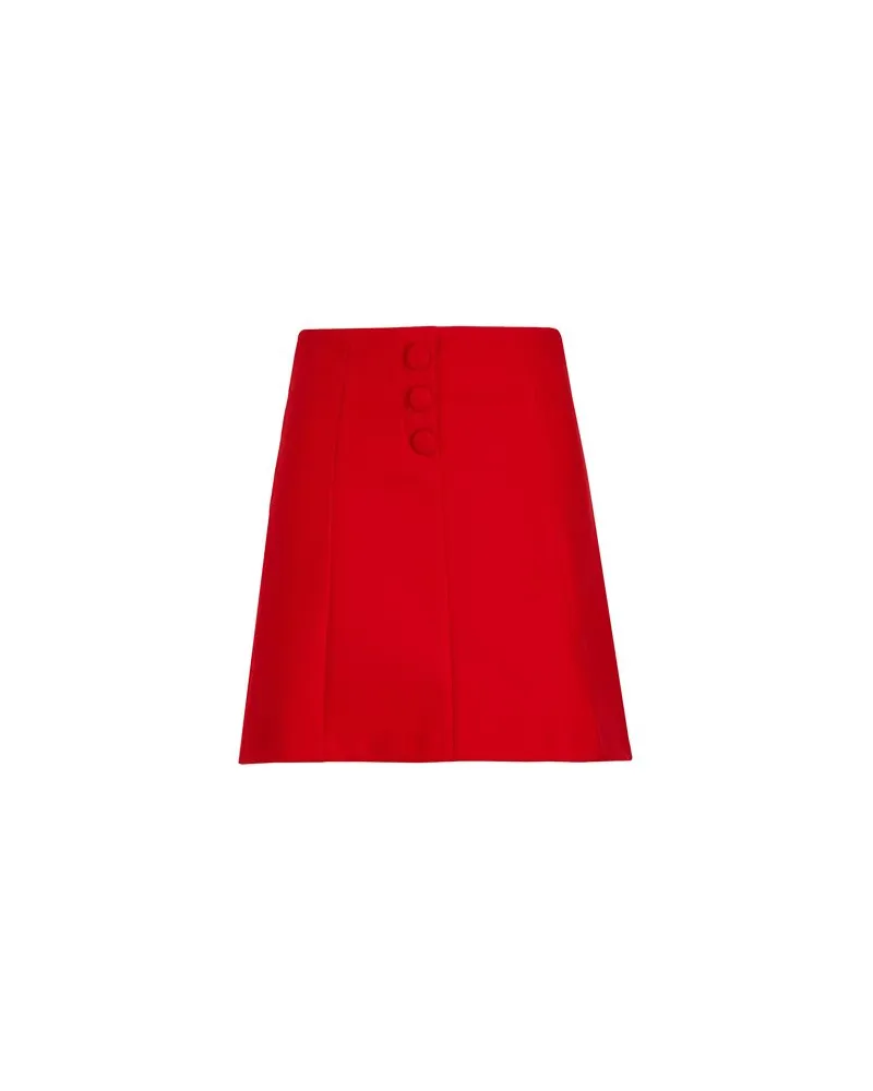 8 by Yoox FELT HIGH-WAIST MINI SKIRT  - HOSEN & RÖCKE - Miniröckeauf YOOX.COM Rot