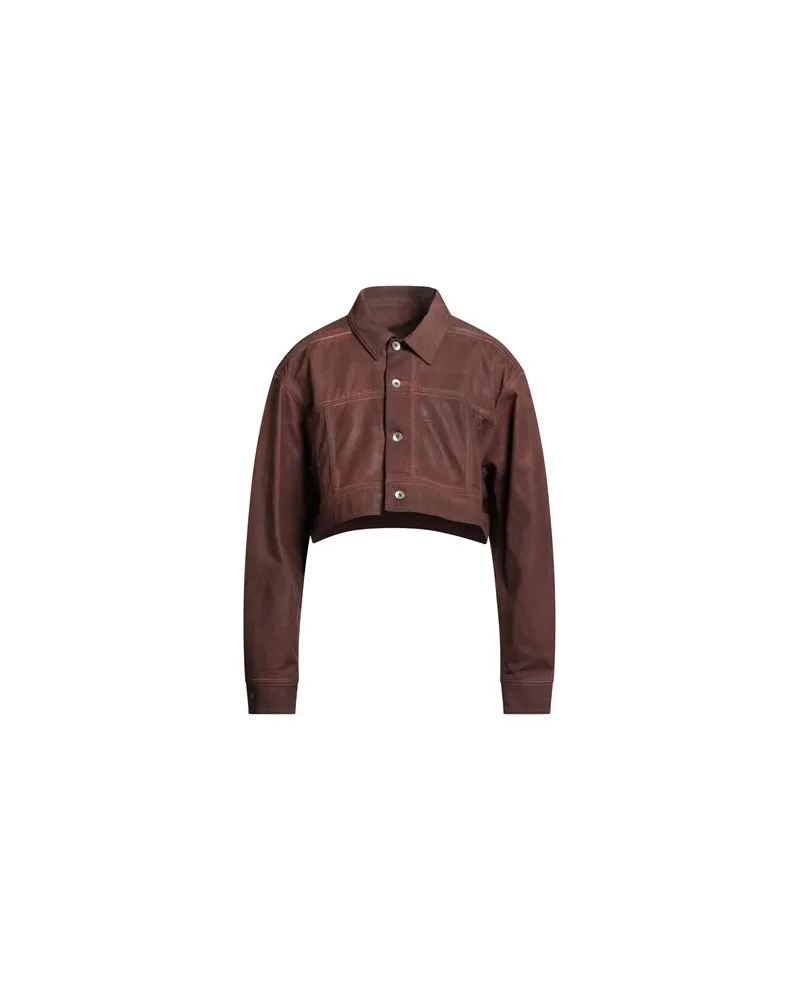 DRKSHDW by Rick Owens JACKEN & MÄNTEL - Jeansjacken/Mäntelauf YOOX.COM Schokobraun