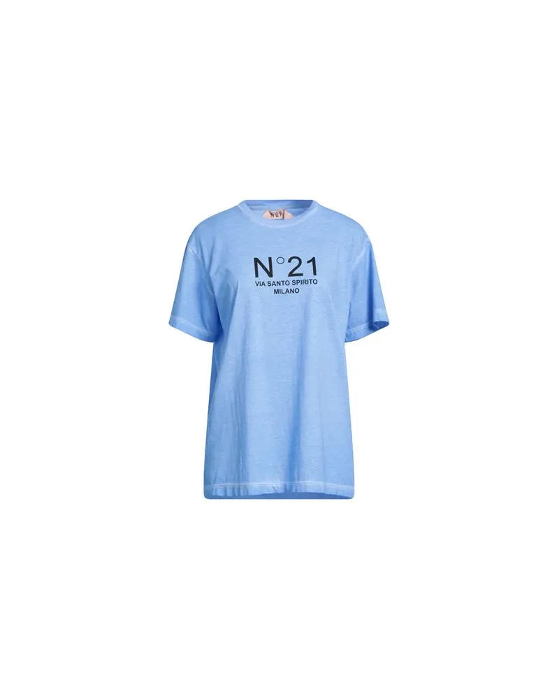 N° 21 TOPS - T-shirtsauf YOOX.COM Hellblau