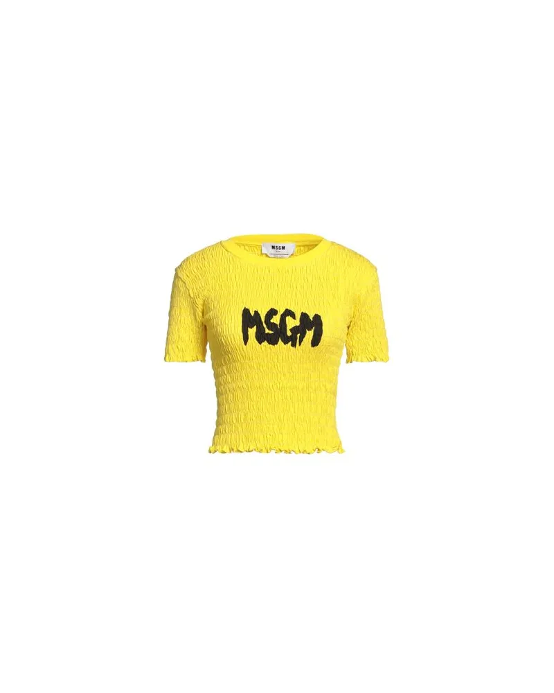 MSGM TOPS - T-shirtsauf YOOX.COM Gelb