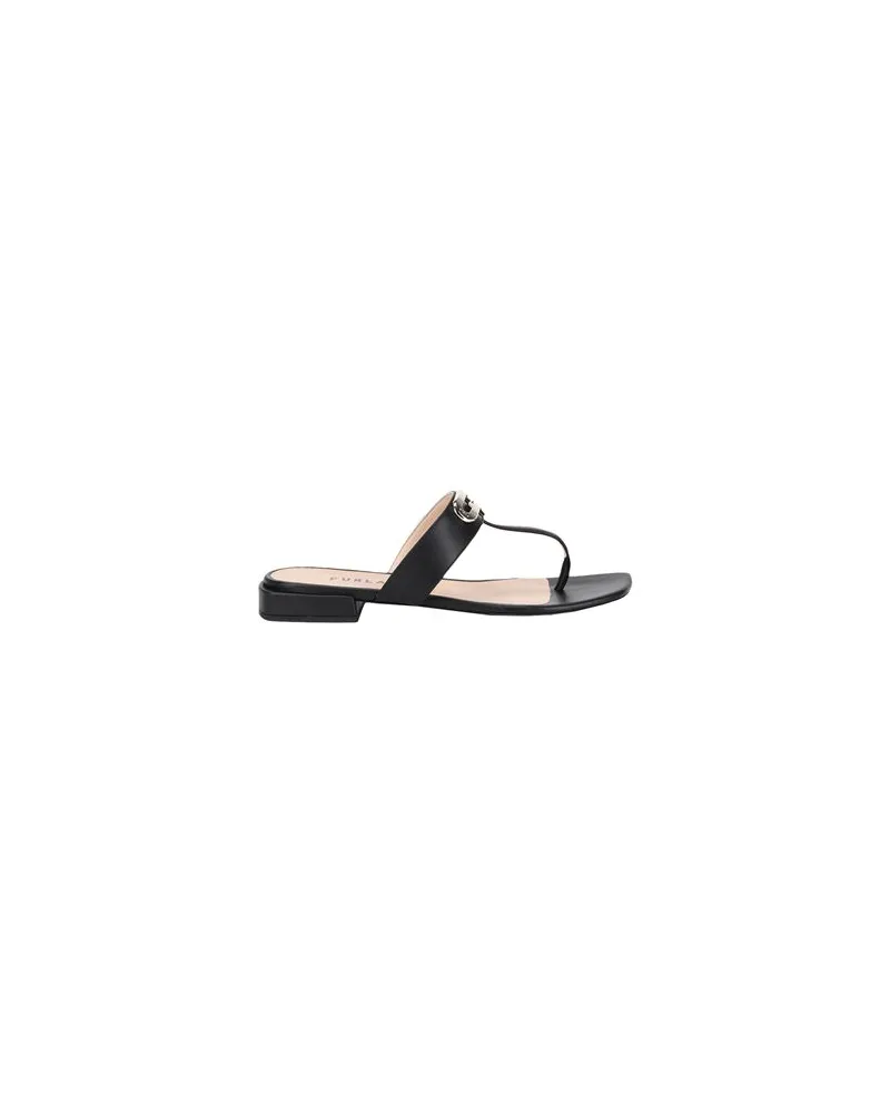 Furla CHAIN THONG SANDAL  - SCHUHE - Zehentrennerauf YOOX.COM Schwarz