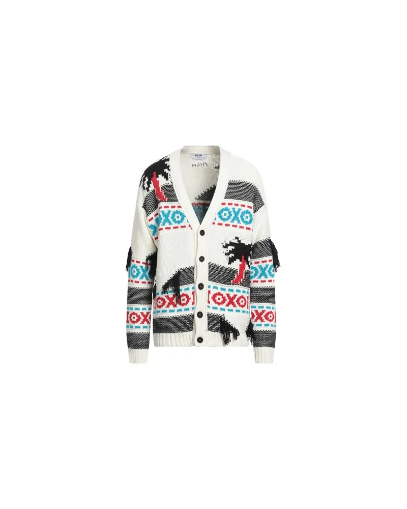 MSGM STRICKWAREN - Strickjackenauf YOOX.COM Elfenbein