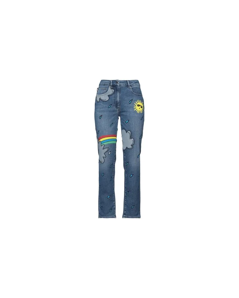 Moschino HOSEN & RÖCKE - Jeanshosenauf YOOX.COM Blau