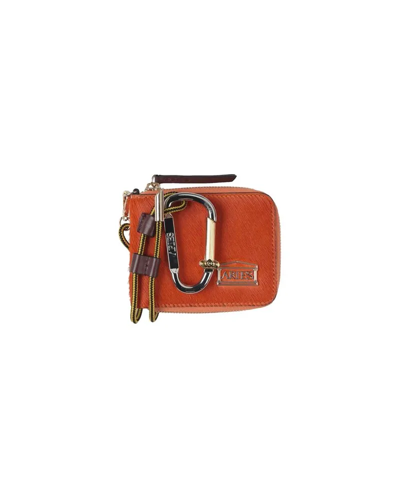 Aries Kleinlederwaren - Portemonnaies mit Tragriemenauf YOOX.COM Orange