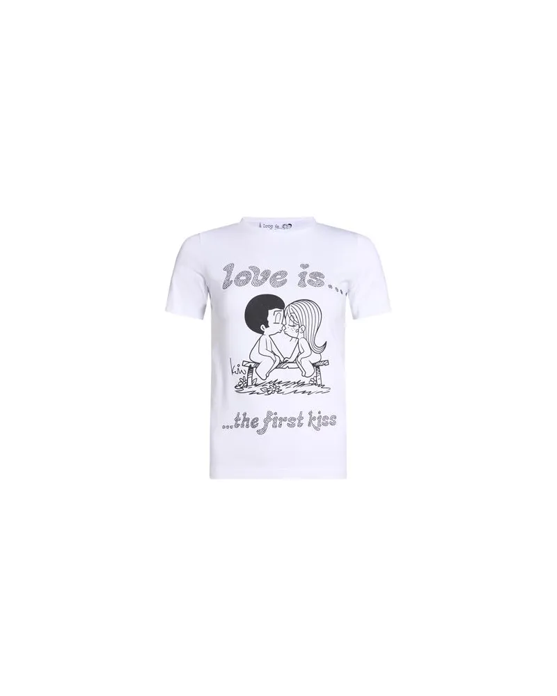 Gaëlle Bonheur LOVE IS... BY  - TOPS - T-shirtsauf YOOX.COM Weiß