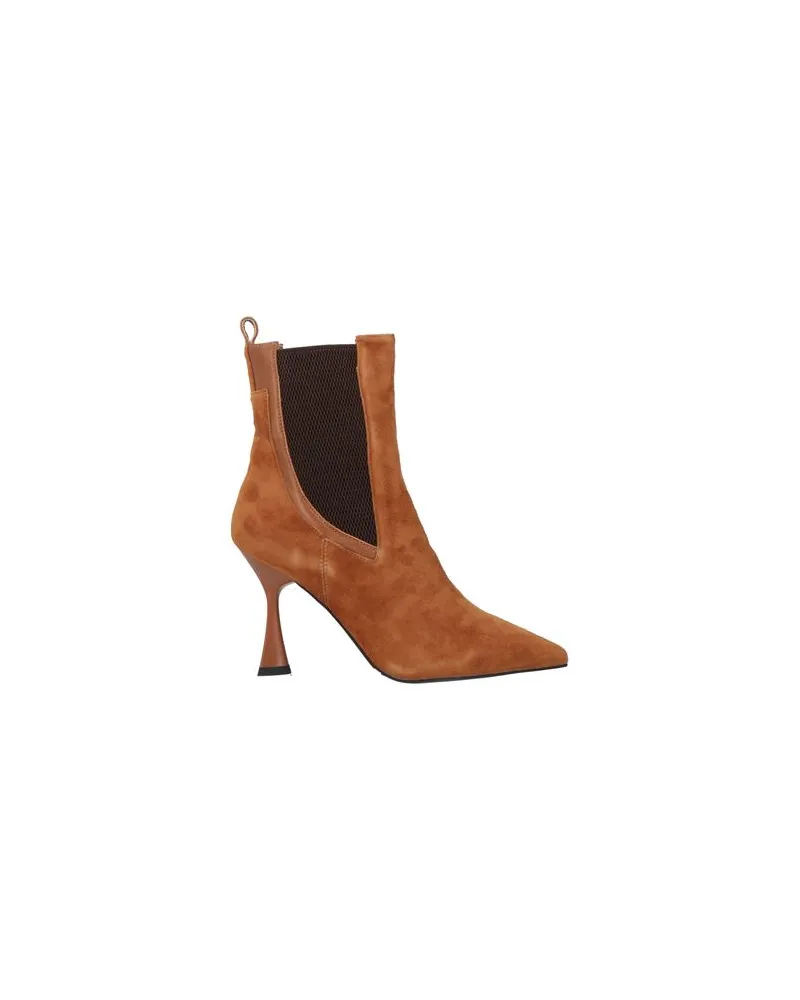 CAFèNOIR  SCHUHE - Stiefelettenauf YOOX.COM Kamel