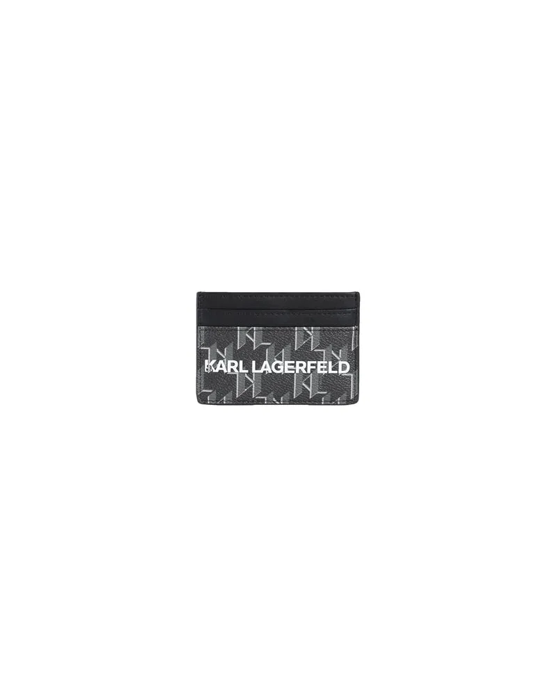 Karl Lagerfeld K/MONO. KLASSIK CARDHOLDER  - Kleinlederwaren - Kartenetuisauf YOOX.COM Schwarz