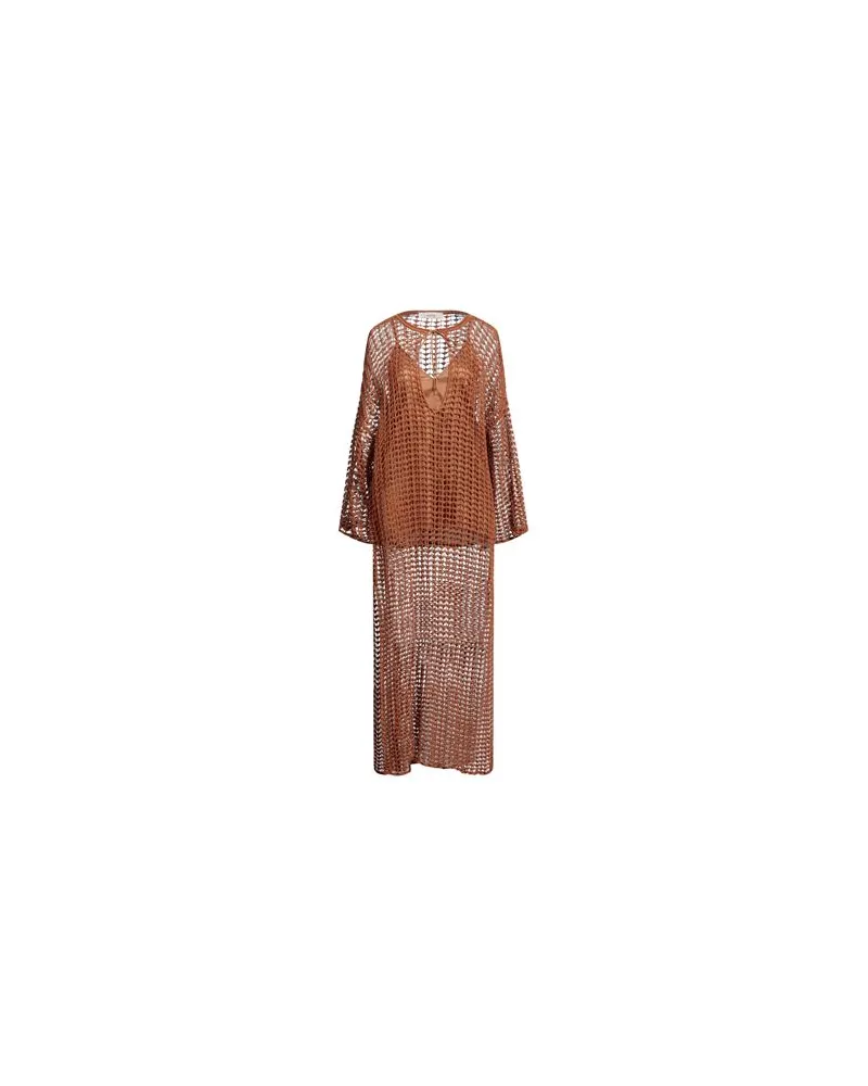 Jucca KLEIDER - Maxi-Kleiderauf YOOX.COM Kamel