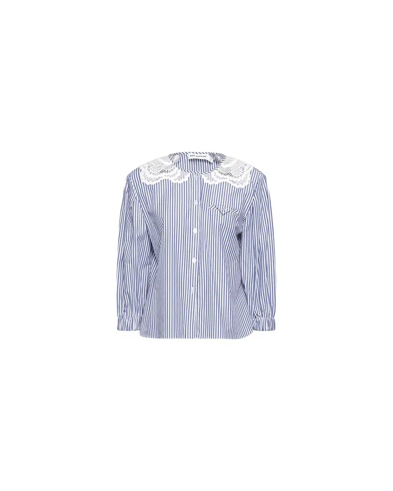 Self-Portrait TOPS - Hemdenauf YOOX.COM Blau