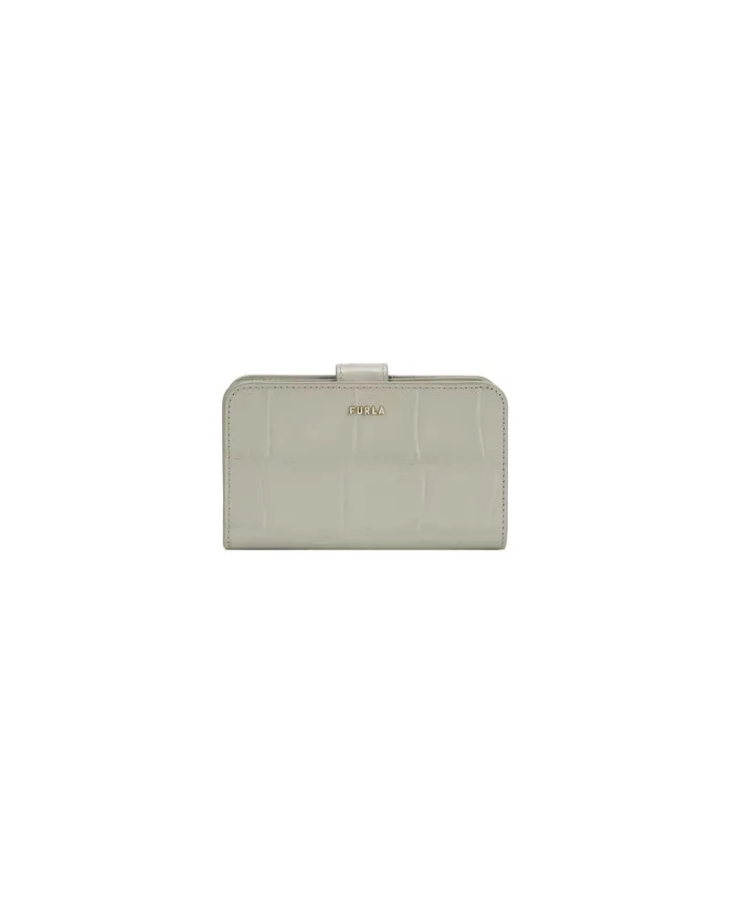 Furla BABYLON M COMPACT WALLET  - Kleinlederwaren - Brieftaschenauf YOOX.COM Grau