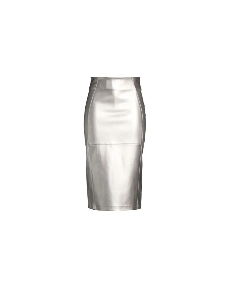 Manila Grace HOSEN & RÖCKE - Midi-Röckeauf YOOX.COM Silber