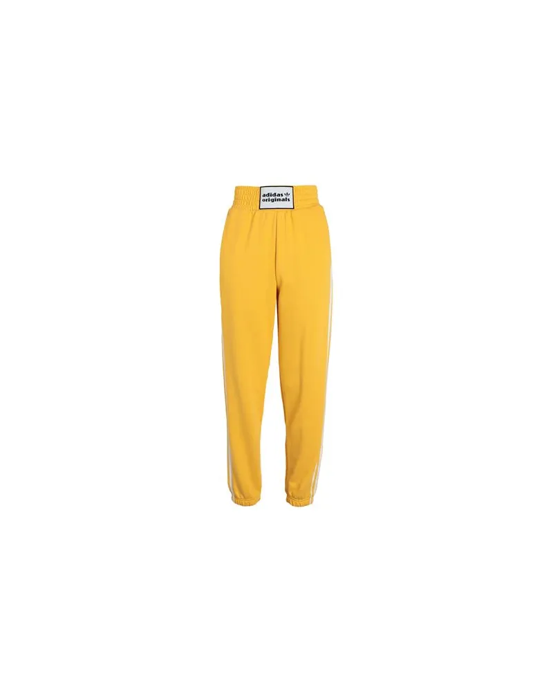 adidas ORIGINALS HIGH WAIST SWEATPANTS  - HOSEN & RÖCKE - Hosenauf YOOX.COM Gelb