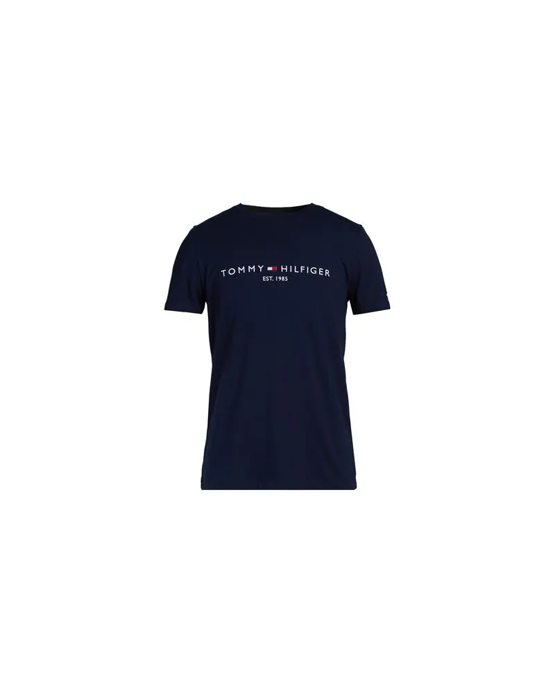 Tommy Hilfiger TOMMY LOGO T-SHIRT  - TOPS - T-shirtsauf YOOX.COM Marineblau