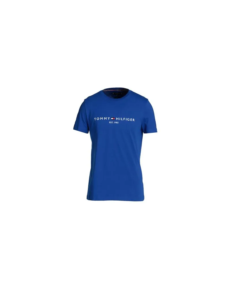 Tommy Hilfiger TOMMY LOGO T-SHIRT  - TOPS - T-shirtsauf YOOX.COM Königsblau