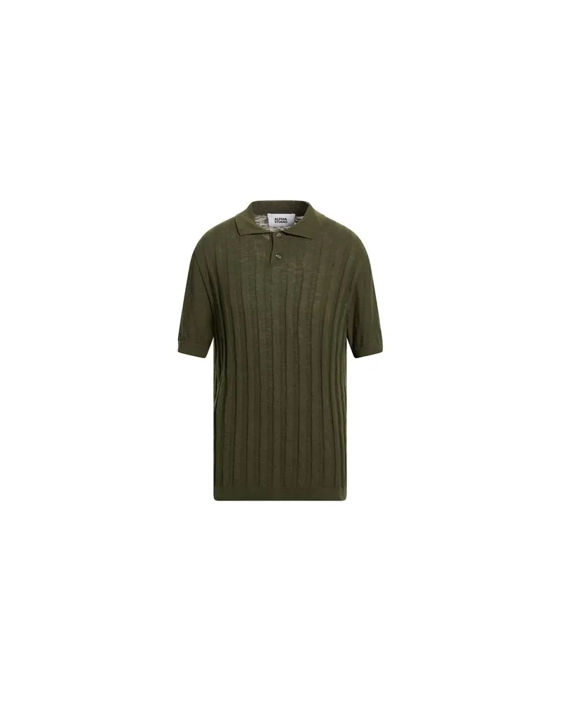 Alpha Studio STRICKWAREN - Pulloverauf YOOX.COM Militärgrün