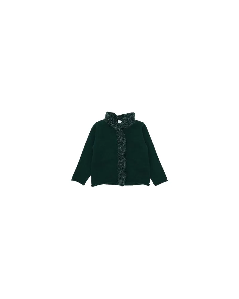 Il Gufo STRICKWAREN - Strickjackenauf YOOX.COM Dunkelgrün