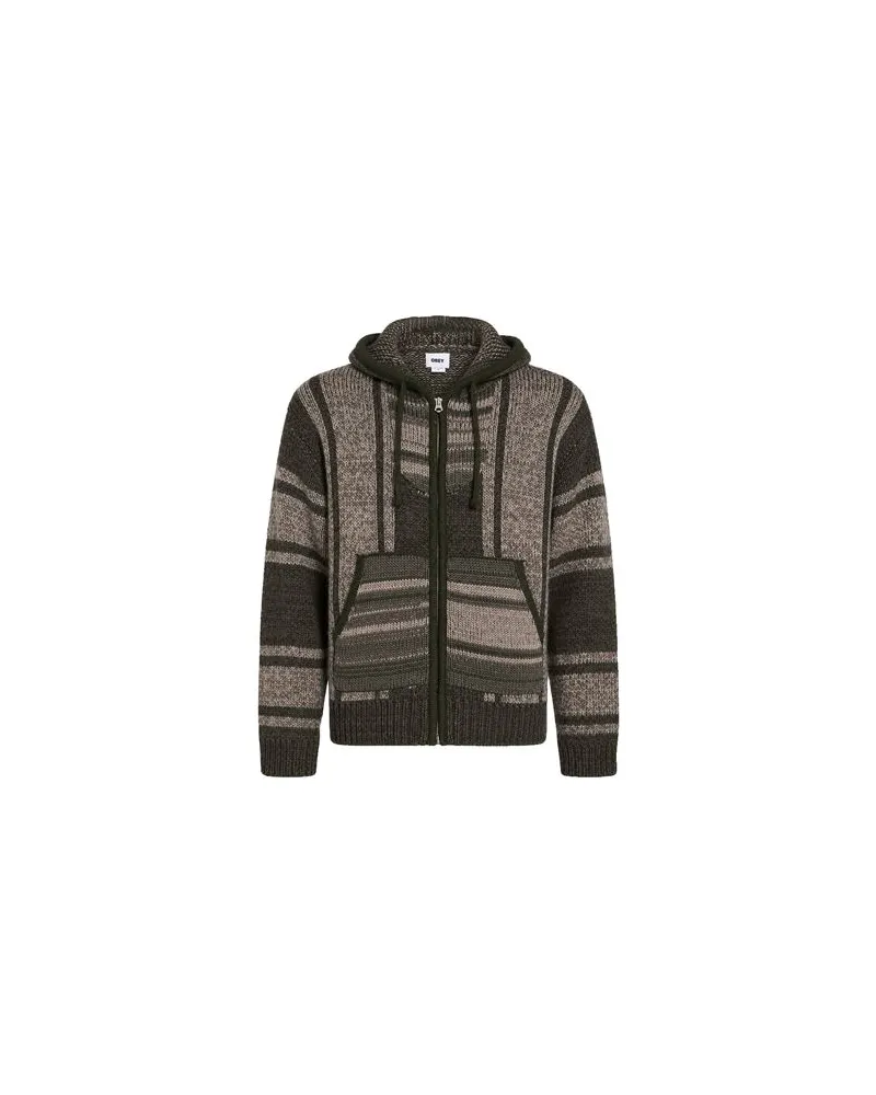 Obey STRICKWAREN - Strickjackenauf YOOX.COM Militärgrün