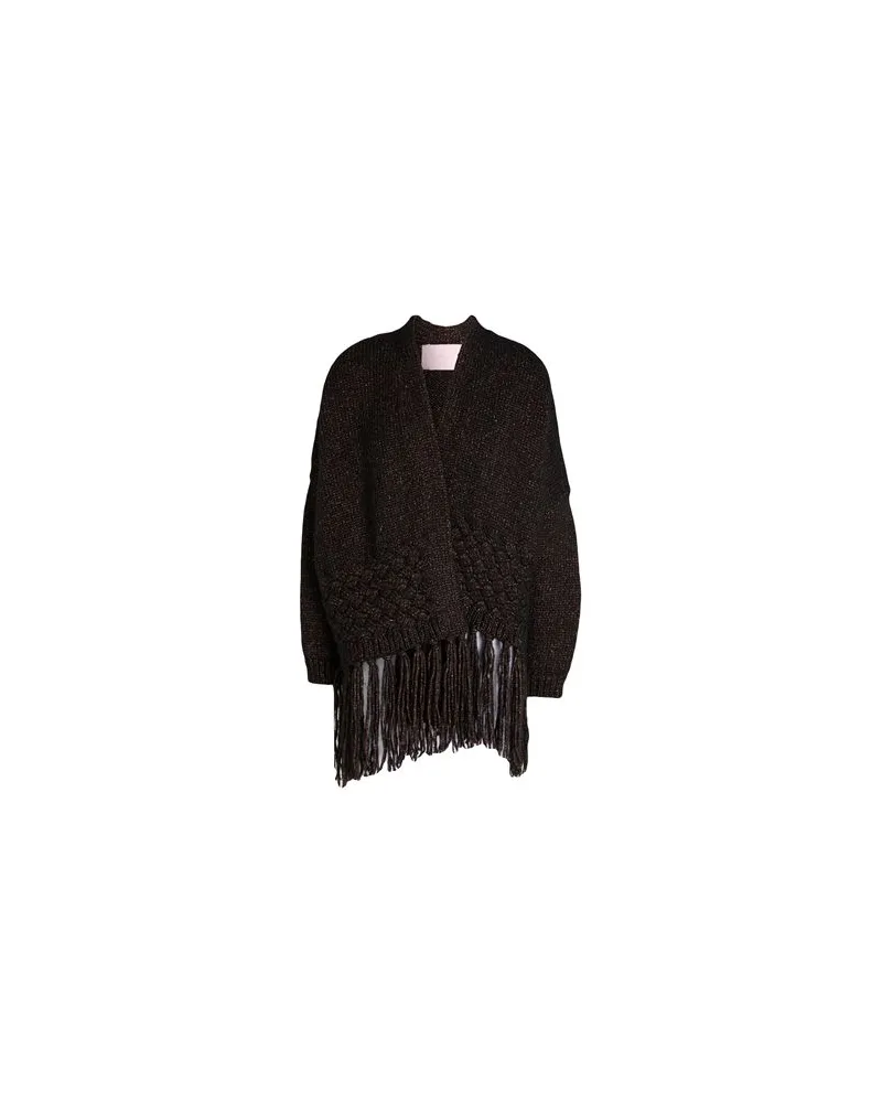 Kristina Ti STRICKWAREN - Strickjackenauf YOOX.COM Rostrot