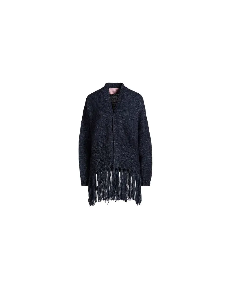 Kristina Ti STRICKWAREN - Strickjackenauf YOOX.COM Marineblau