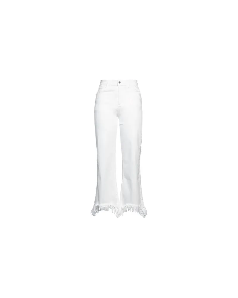 Maje HOSEN & RÖCKE - Jeanshosenauf YOOX.COM Weiß