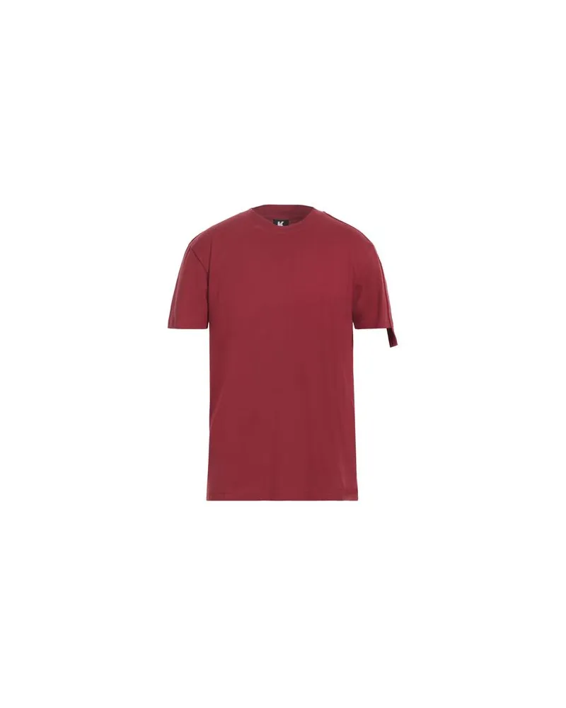 Kappa KONTROLL ONE SLEEVE BANDA   - TOPS - T-shirtsauf YOOX.COM Bordeaux
