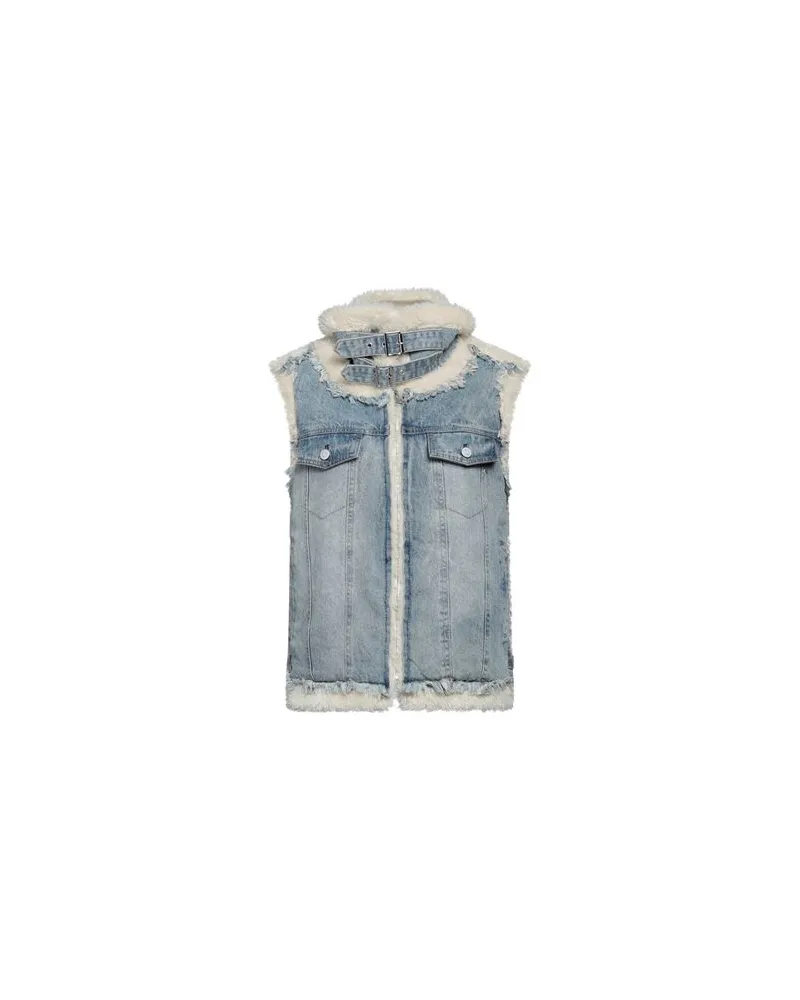 Replay JACKEN & MÄNTEL - Jeansjacken/Mäntelauf YOOX.COM Blau