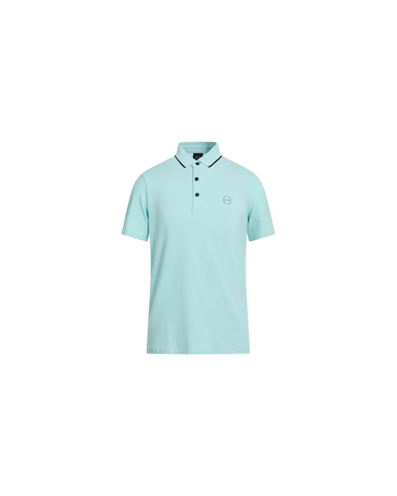 Armani Exchange TOPS - Poloshirtsauf YOOX.COM Himmelblau