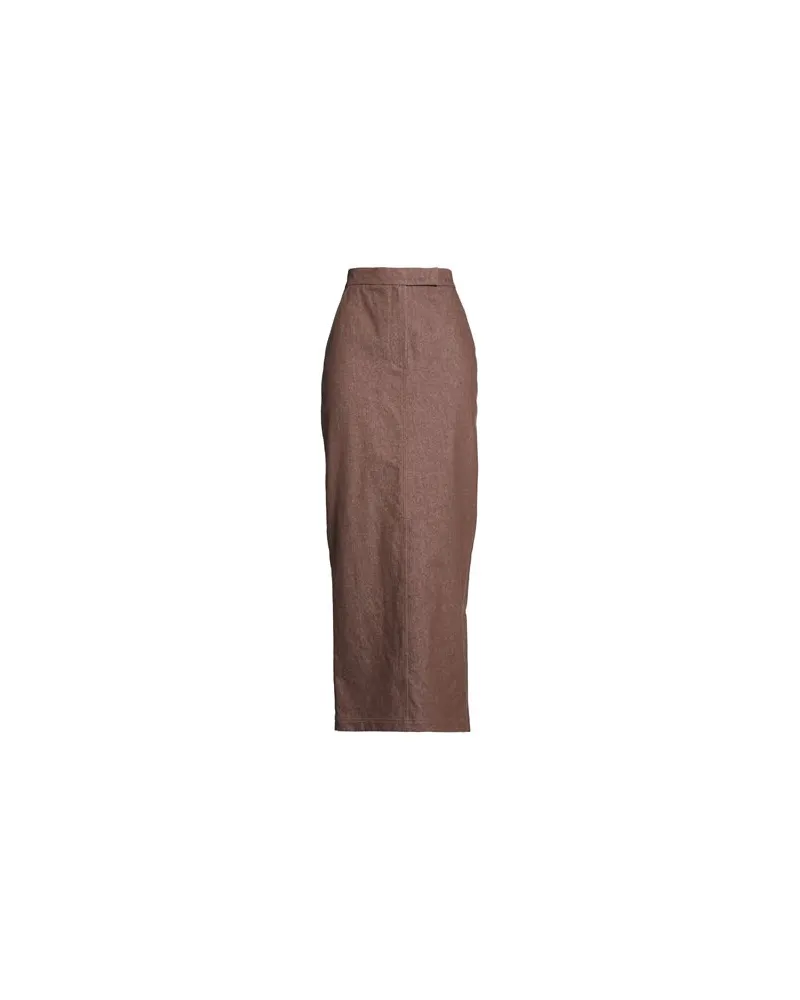 Max Mara SFILATA - HOSEN & RÖCKE - Jeansröckeauf YOOX.COM Dunkelbraun
