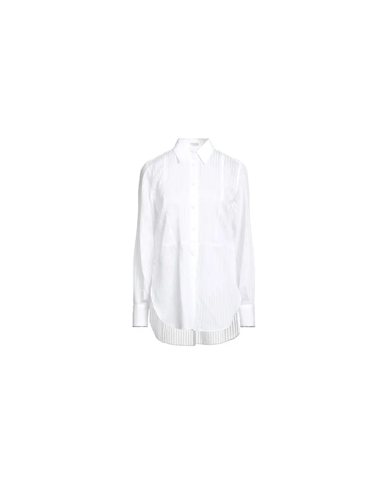 Brunello Cucinelli TOPS - Hemdenauf YOOX.COM Weiß