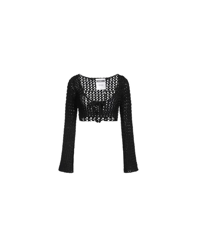 Moschino COUTURE - STRICKWAREN - Wickelpulloverauf YOOX.COM Schwarz