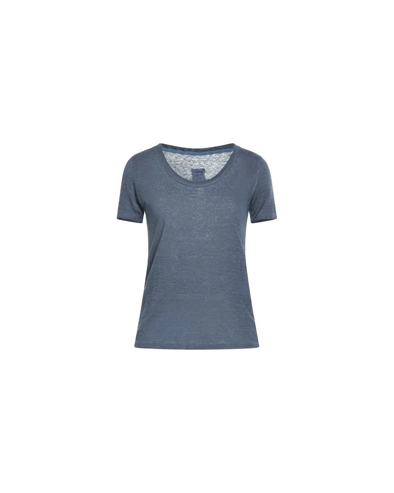 120% Lino TOPS - T-shirtsauf YOOX.COM Taubenblau