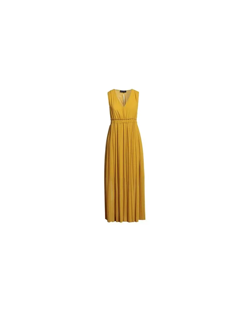 Caractère KLEIDER - Maxi-Kleiderauf YOOX.COM Senf