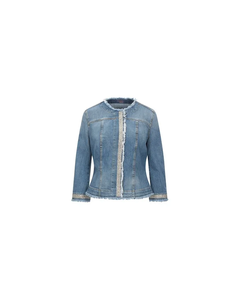 Trussardi JACKEN & MÄNTEL - Jeansjacken/Mäntelauf YOOX.COM Blau
