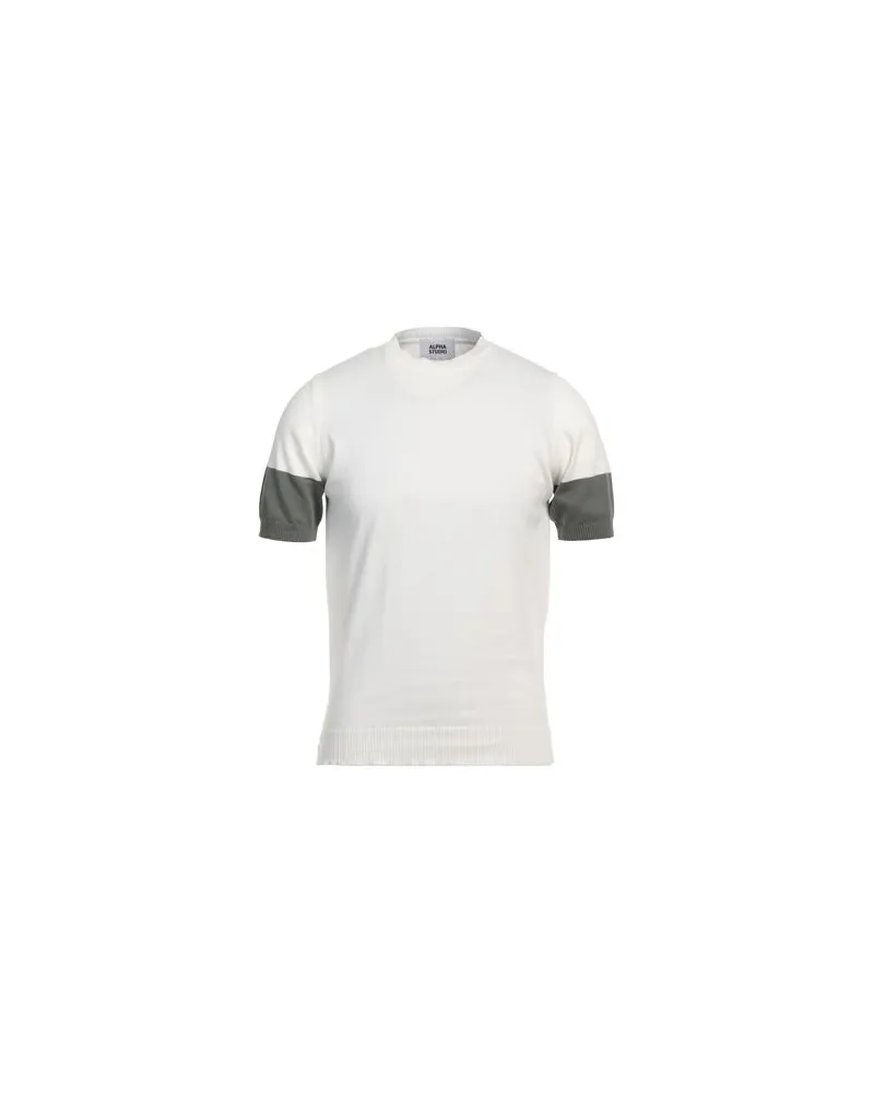 Alpha Studio STRICKWAREN - Pulloverauf YOOX.COM Weiß