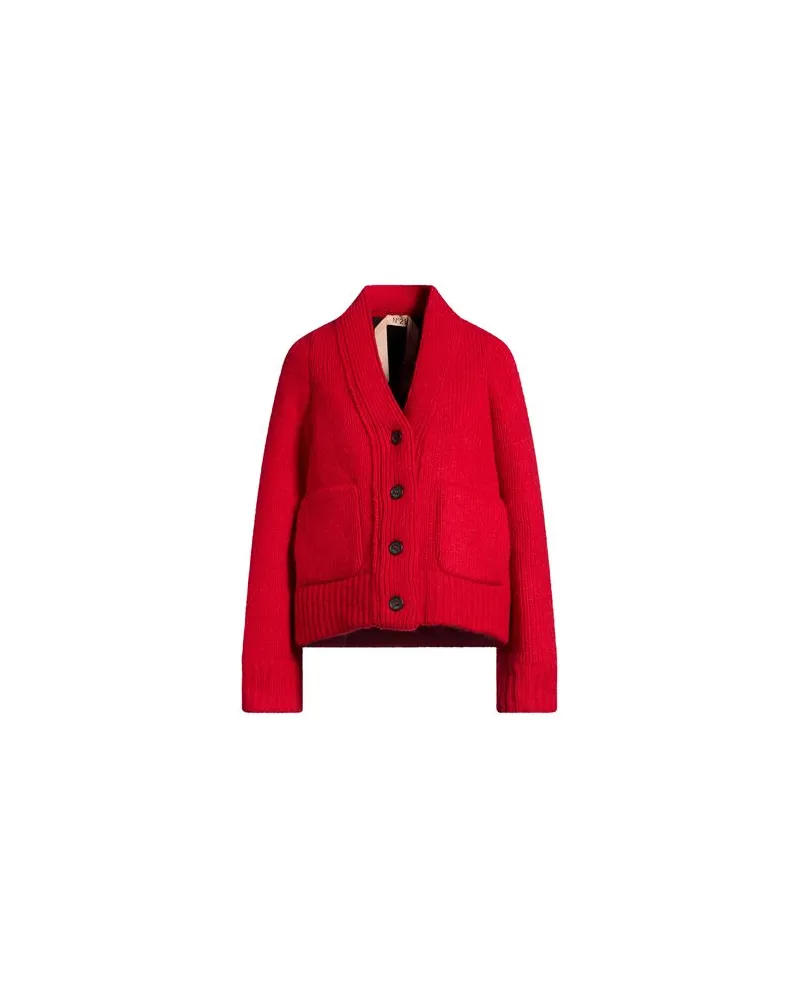N° 21 STRICKWAREN - Strickjackenauf YOOX.COM Rot