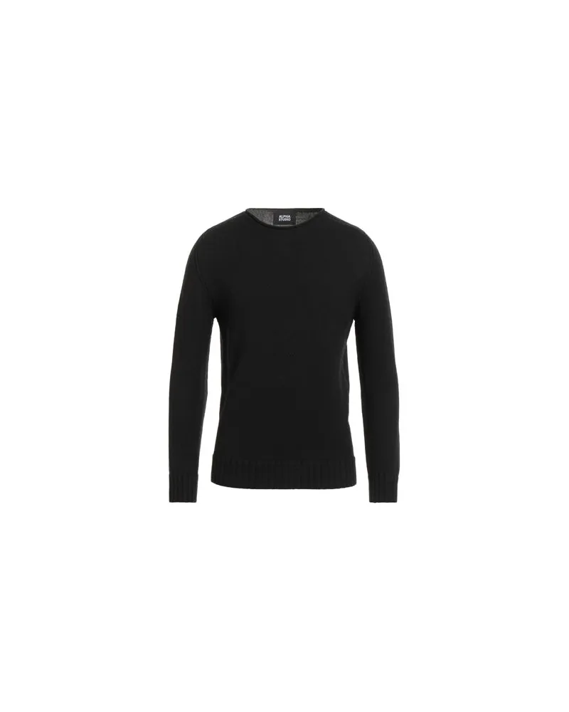 Alpha Studio STRICKWAREN - Pulloverauf YOOX.COM Schwarz