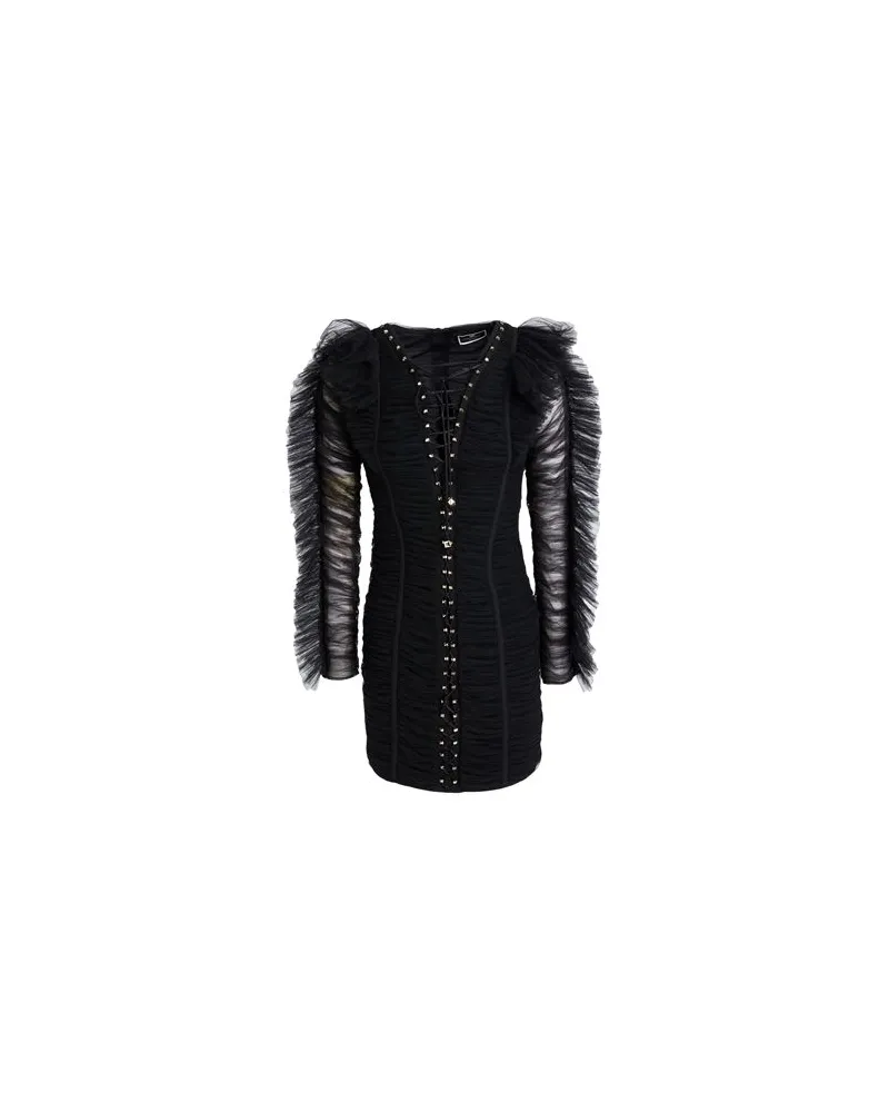 Elisabetta Franchi KLEIDER - Mini-Kleiderauf YOOX.COM Schwarz