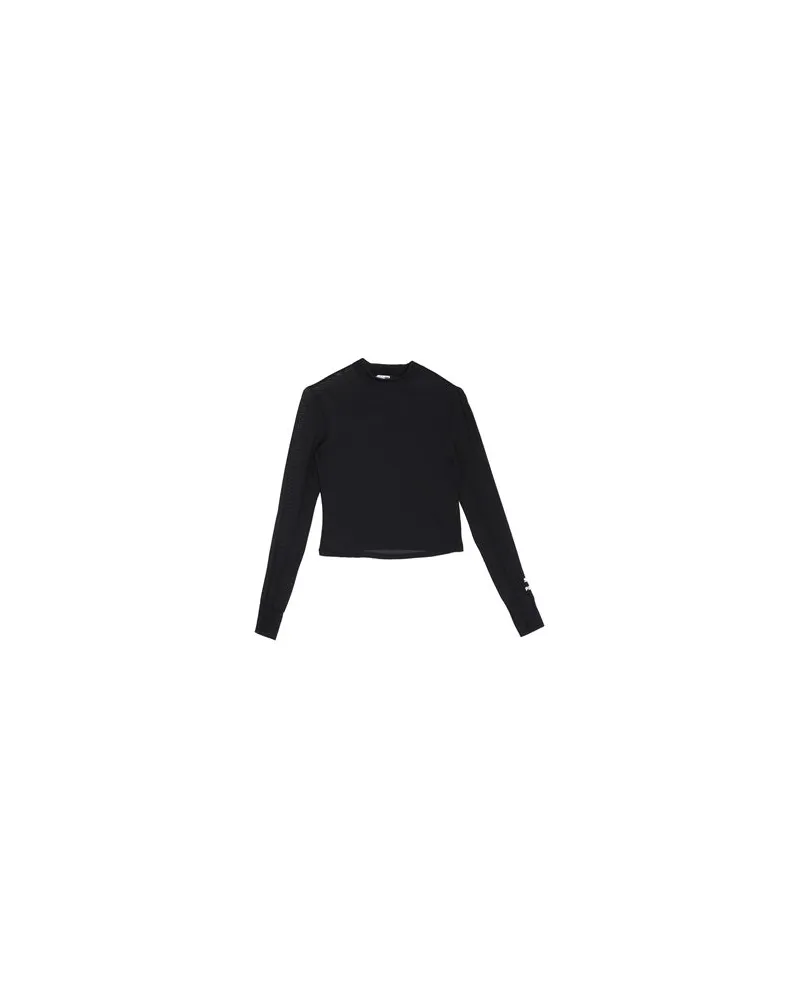 Puma DARE TO Long Sleeve Mock Neck Tee  - TOPS - T-shirtsauf YOOX.COM Schwarz